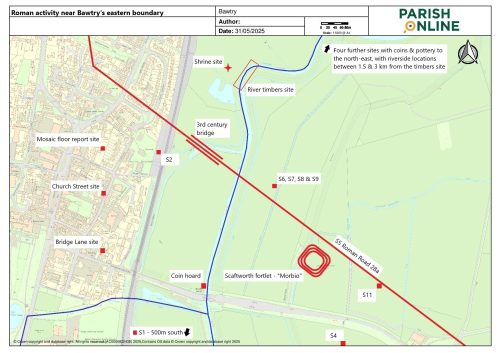 250717 Roman sites in eastern Bawtry & Scaftworth - revised 2
